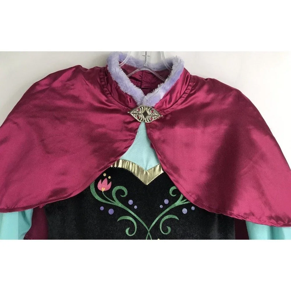 Disney Collection Frozen Princess Ana Size 9/10‎ Girls blue Purple Dress Costume